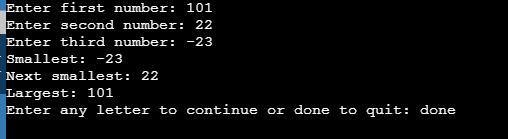 In this lab, you complete a C++ program that swaps values stored in three int variables-example-1