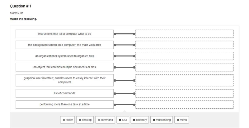 Match the following. dont answer if you dont know please.-example-1