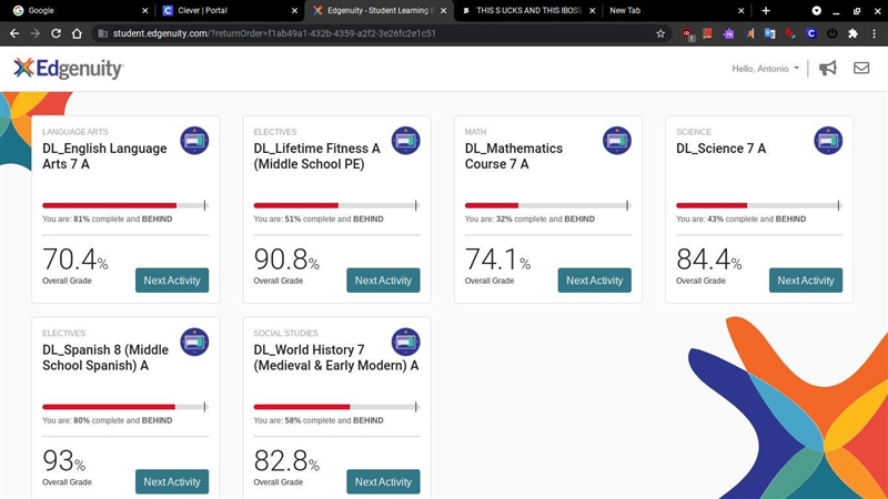 Here are my grades aaskjlsfdlkjdflkjs-example-1