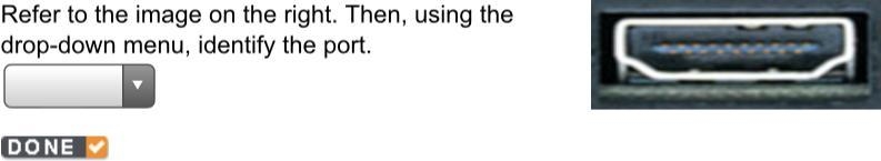 Refer to the image on the right. Then, using the drop-down menu, identify the port-example-1