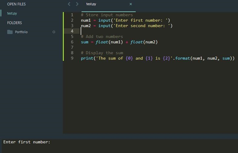 How to execute python code in command prompt *window*? Iam using sublime text 3 and-example-1