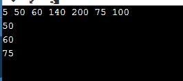 5.20 LAB: Output values below an amount Write a program that first gets a list of-example-1