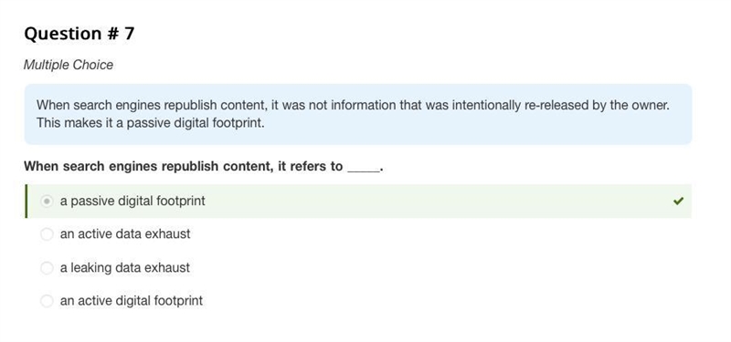 PLEASE HELP PLEAAASSSSSEEEE! When search engines republish content, it refers to _____. a-example-1