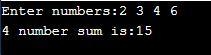 Write a program to Find the Sum of 4 numbers​-example-1