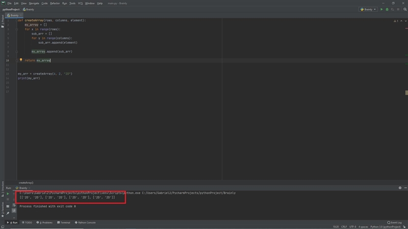 Write a function that takes a number of rows, a number of columns, and a string and-example-1