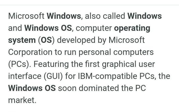 What is windows operating system?​-example-1