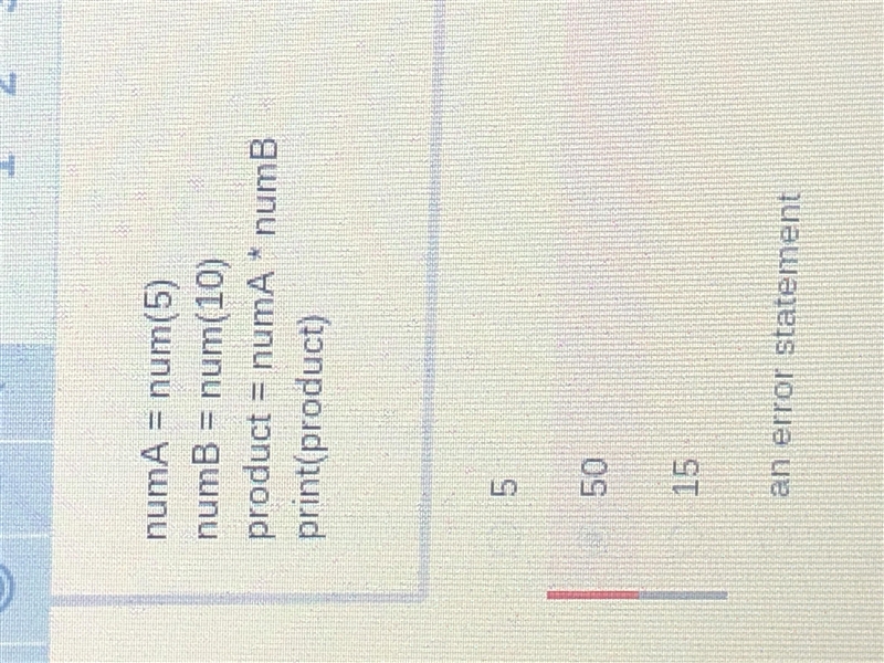 Multiple Choice What will be the output? class num: def __init__(self,a): self. number-example-1