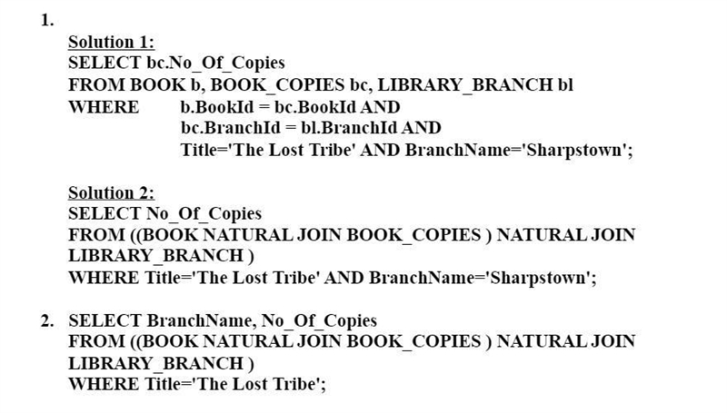 (a) How many copies of the book titled "The Lost Tribe" are owned by the-example-2