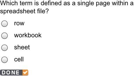 Which term is defined as a single page within a spreadsheet file?-example-1