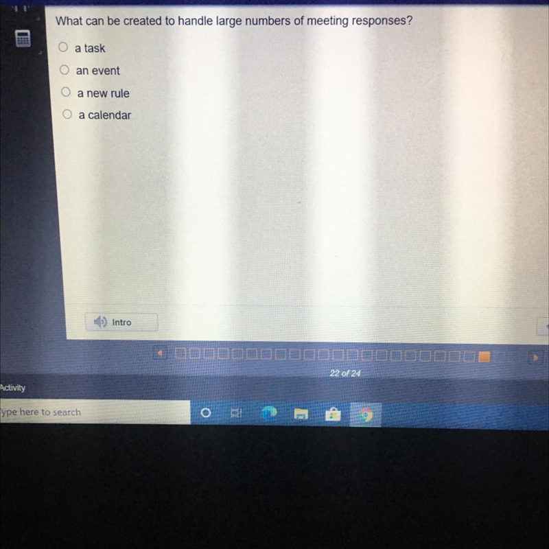 HELP ASAP What can be created to handle large numbers of meeting responses? a task-example-1