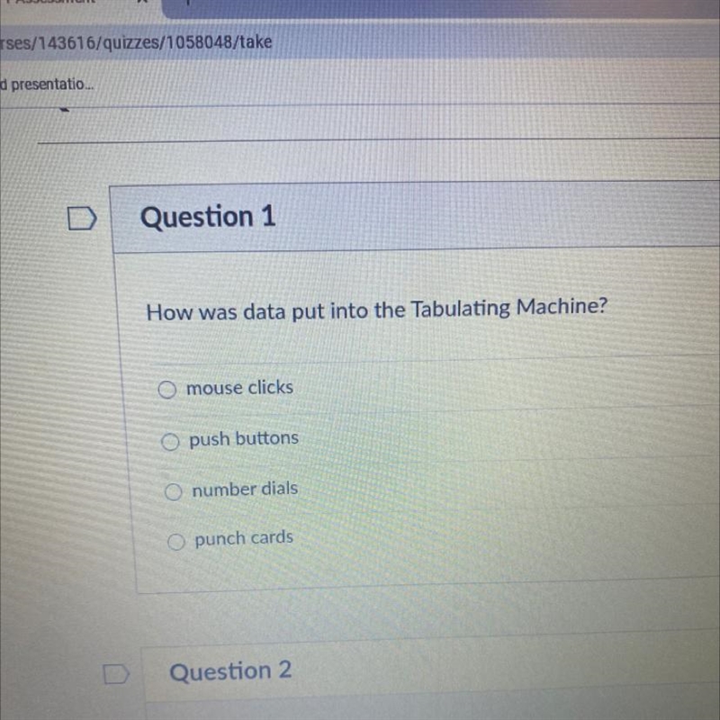 How was data put into the Tabulating Machine?-example-1