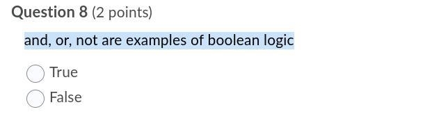 And, or, not are examples of boolean logic-example-1