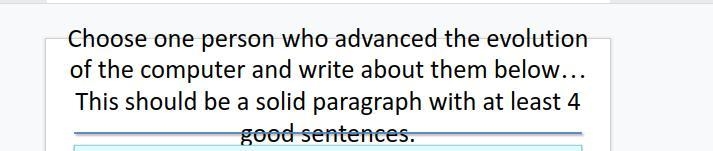 Write 4 sentences about who advances the computer evolution-example-1