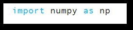 The line of code to the right will import the NumPy library. The "np" is-example-1