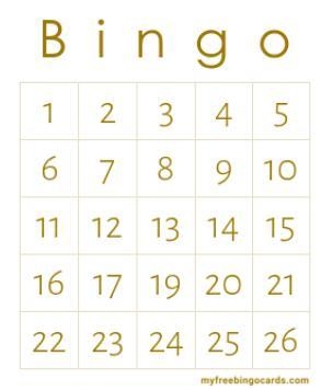 Pick 26 numbers for a bingo card (online)-example-1