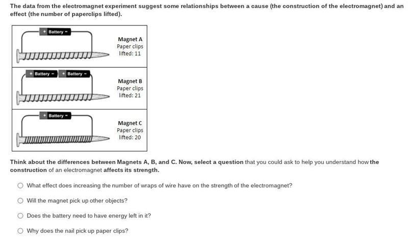 Please answer asap <3 The data from the electromagnet experiment suggest some relationships-example-1