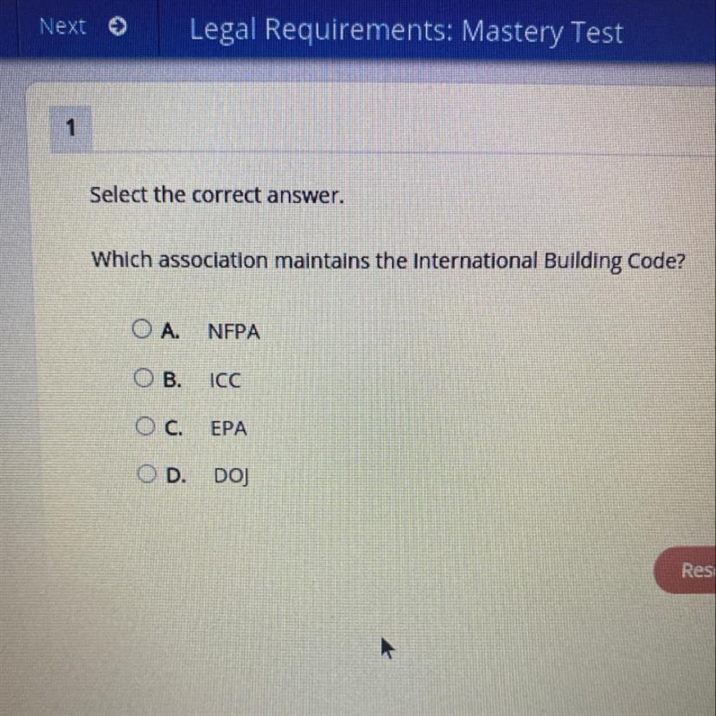 HELP! It’s for an architecture class on PLATO Select the correct answer. Which association-example-1