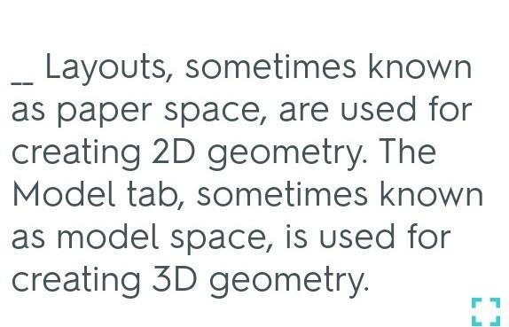 Which of the following statment is true or false a. Layouts, sometimes known as paper-example-1