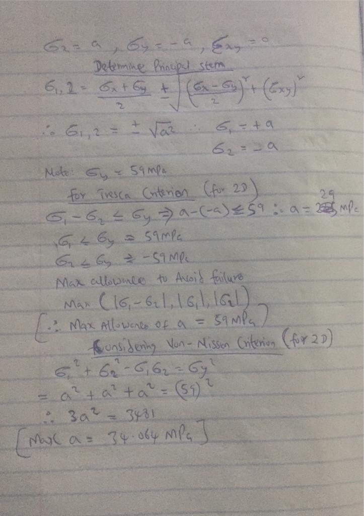 g Given a state of stress and , where is a positive constant with units of , what-example-2