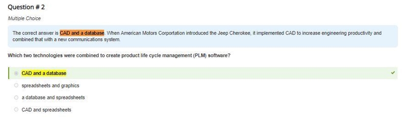 Which two technologies were combined to create product life cycle management (PLM-example-1