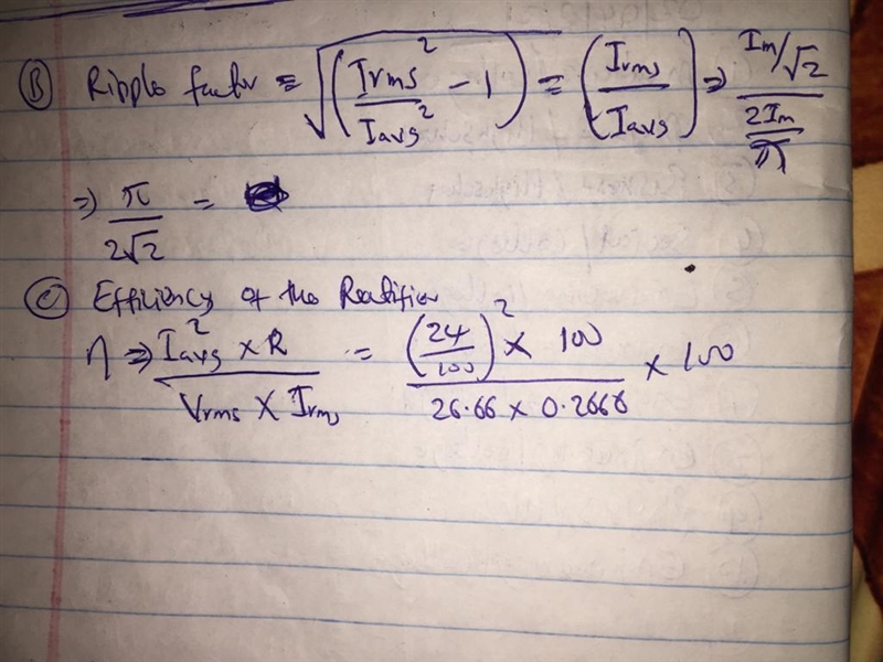 Silicon diodes are used in bridge rectifier circuit to supply a load (1002) with 24 volts-example-1