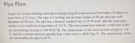 Consider the same piping system. this time, the same pipe is buried underground. assuming-example-1