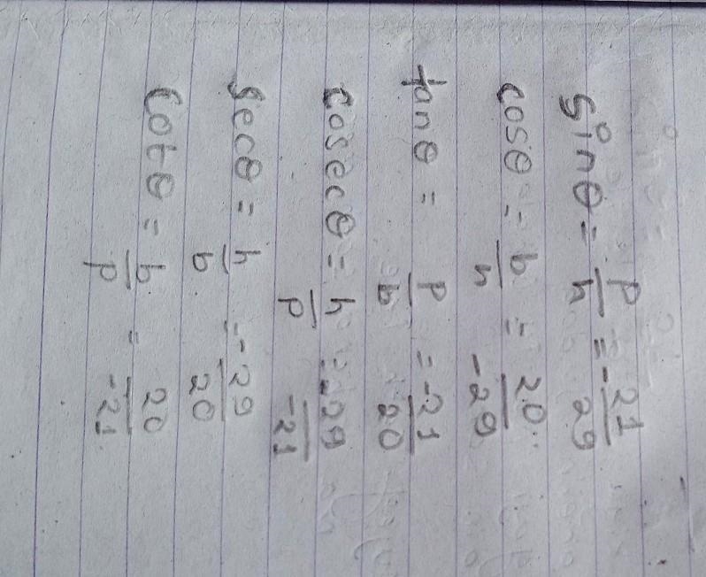 Find the remaining trigonometric function of 0 if-example-1