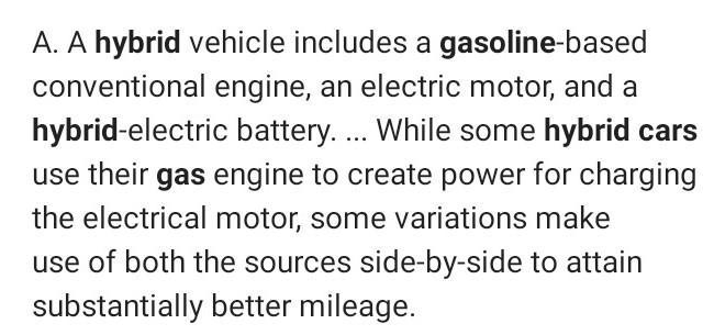 How are hybrid and gasoline cars alike-example-1