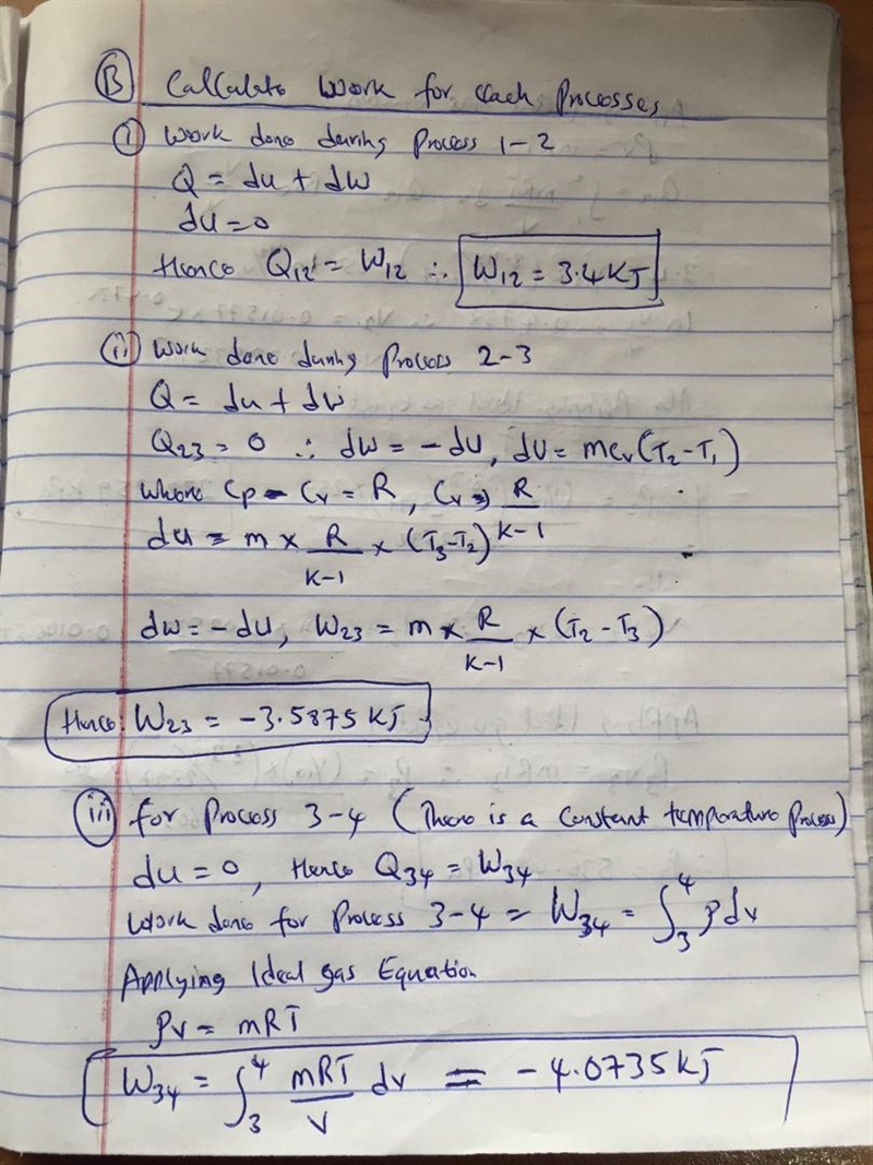 One - tenth kilogram of air as an ideal gas with k= 1.4 executes a carnot refrigeration-example-3