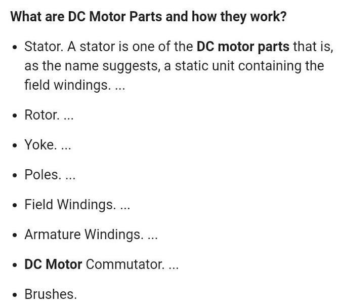 QUESTION 1 Outcome: Direct Current Motors. 1.1 Identify the parts of the direct current-example-2