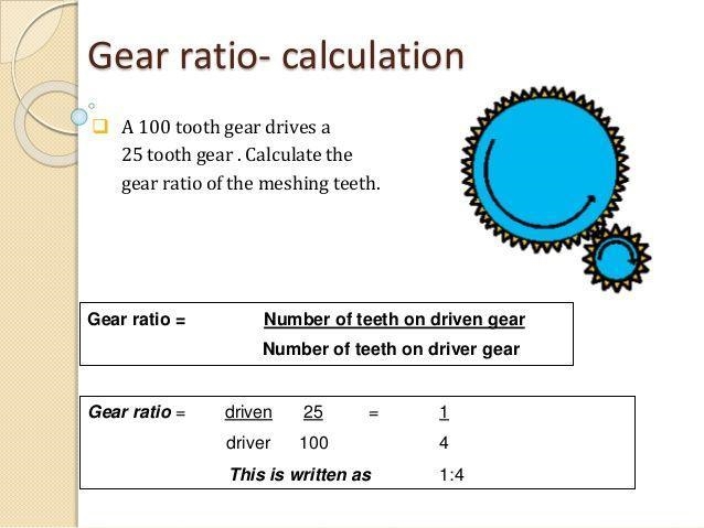 When an output gear is larger than the input gear the greater ratio is greater than-example-1