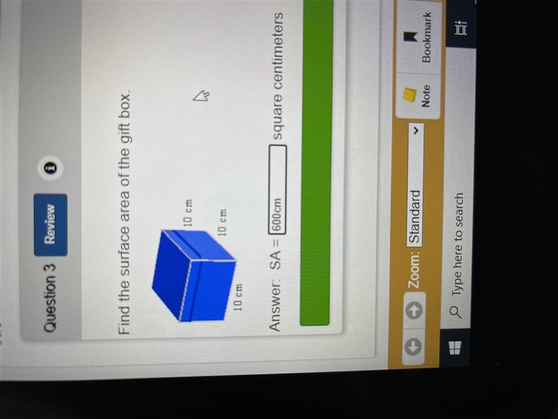 Find the surface area of the gulf box Square centimeters-example-1