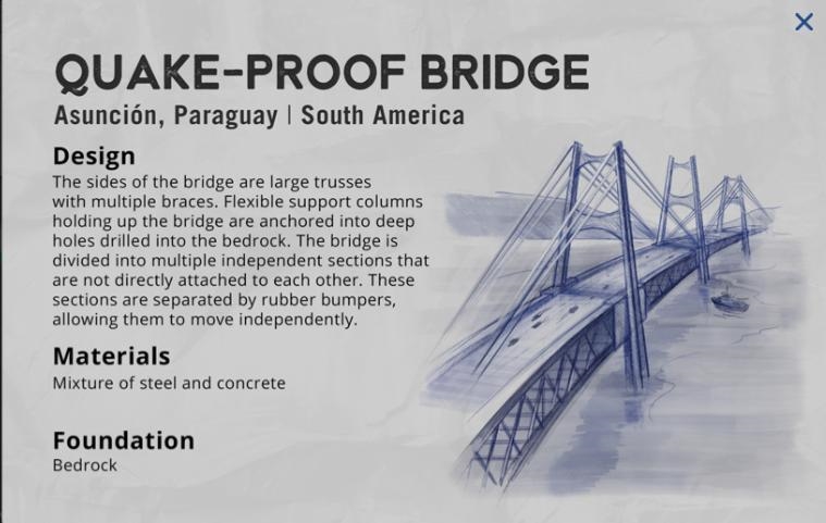 Do you think the plan for the bridge in South America is appropriate based on its-example-1