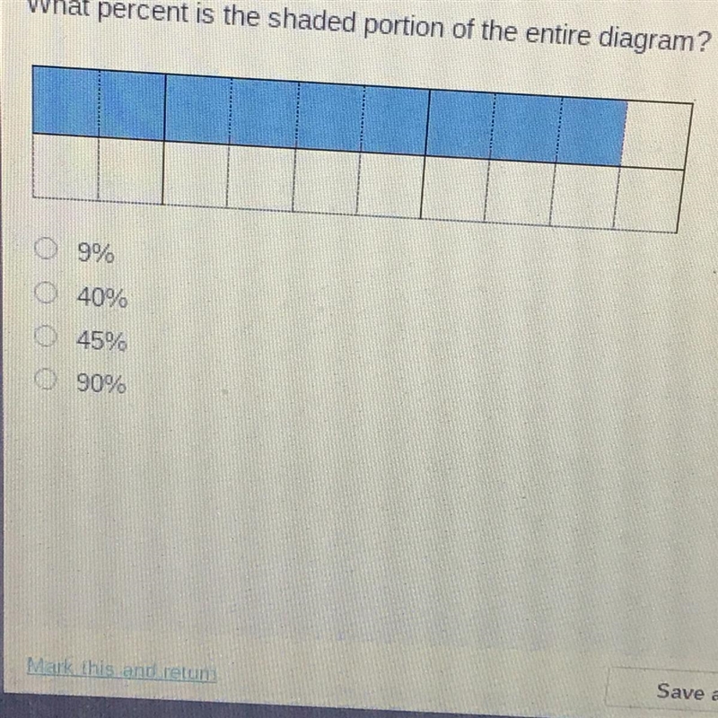 What percent is the shaded portion of the entire diagram?-example-1