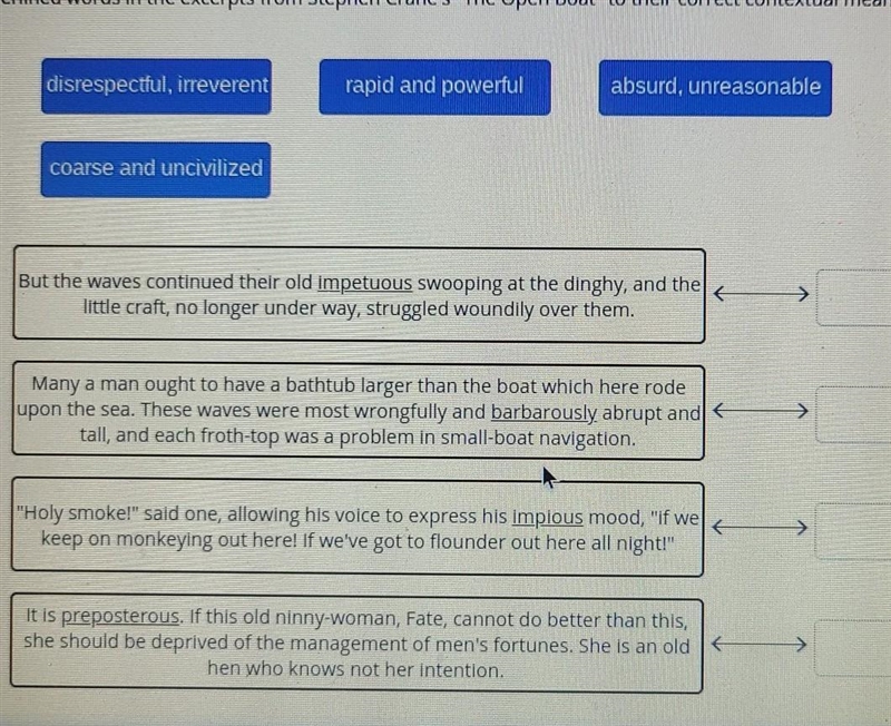 Match the underlined words ​-example-1