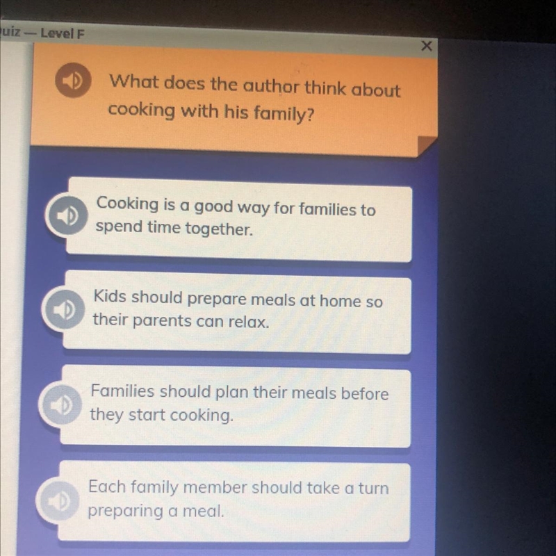 What does the office think about cooking with his family?-example-1