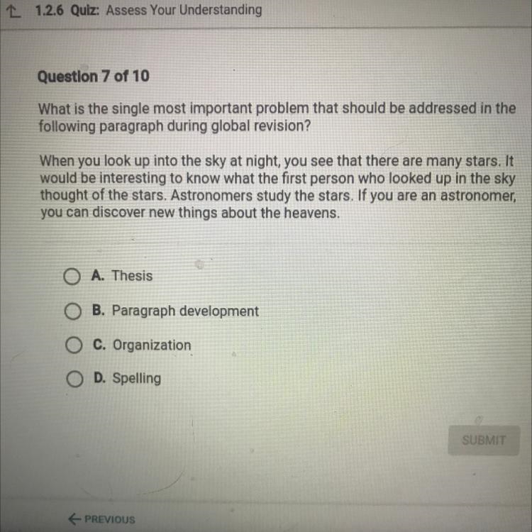 Urgent. What is the single most important problem that should be addressed in the-example-1