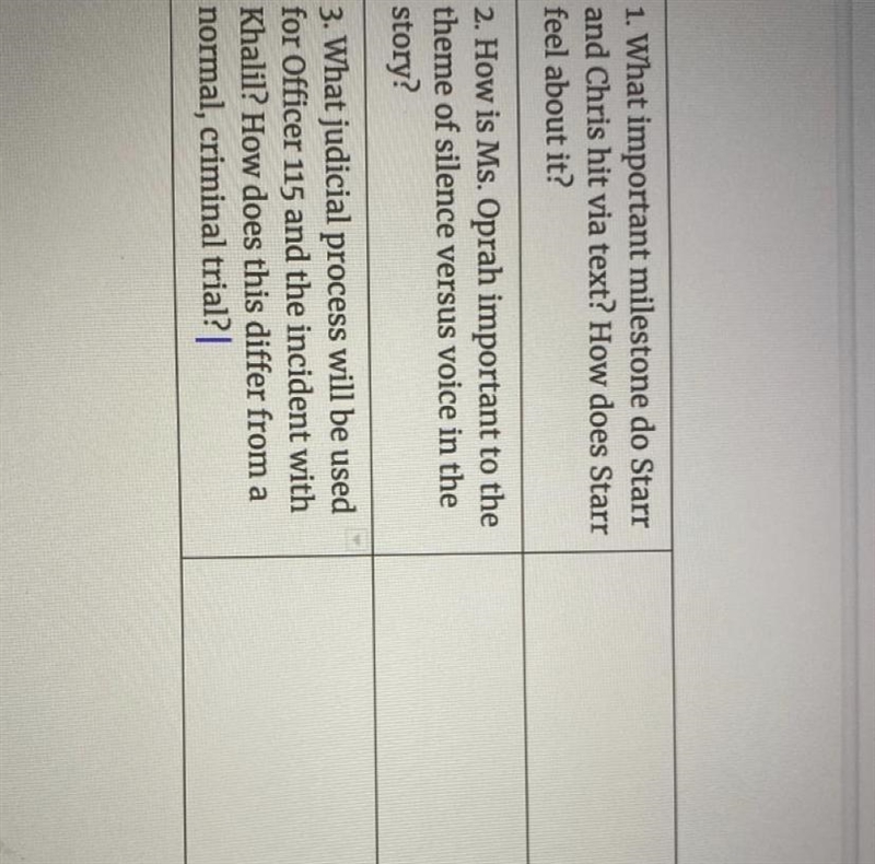 PLEASE HELP (15 points I think) The hate you give 1. What important milestone do Stari-example-1