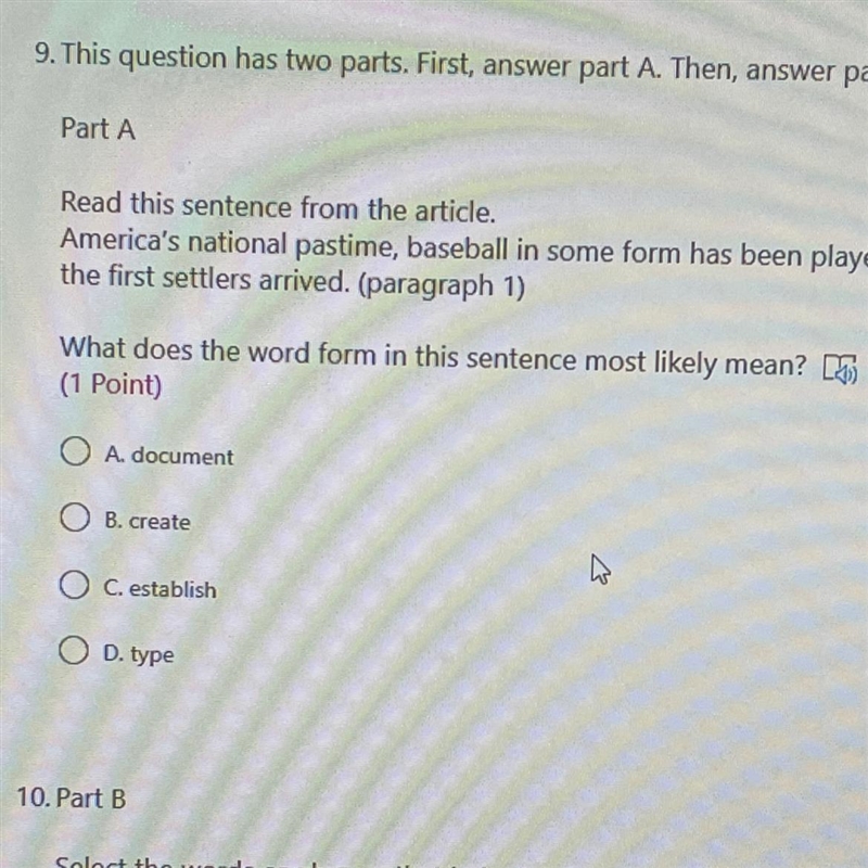 OD. The words show a biased negative tone toward baseball. 9. This question has two-example-1