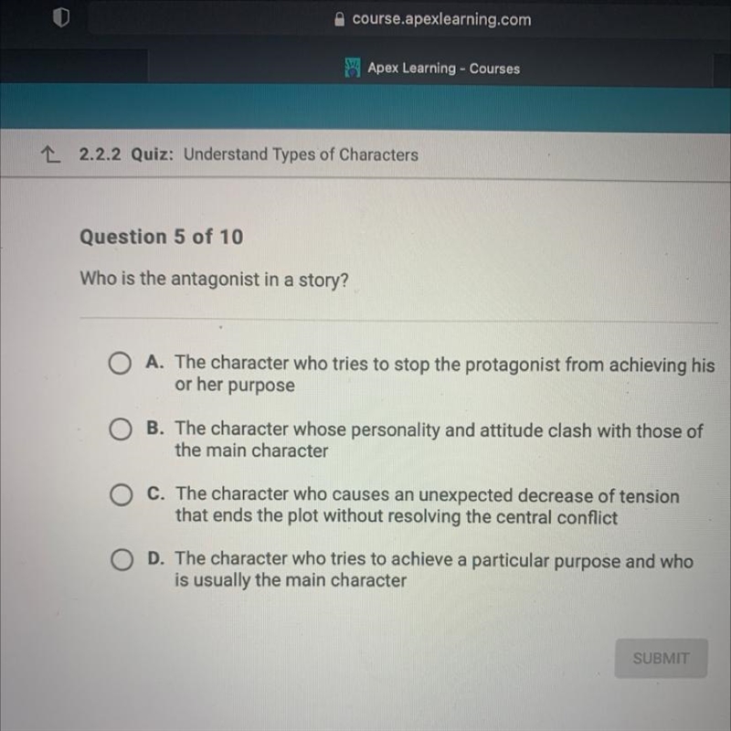 Who is the antagonist in a story?-example-1