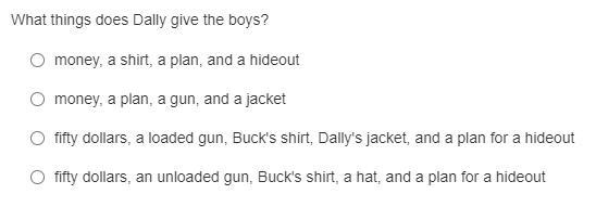 Is it a,b,c, or d. The book is the outsiders.-example-1