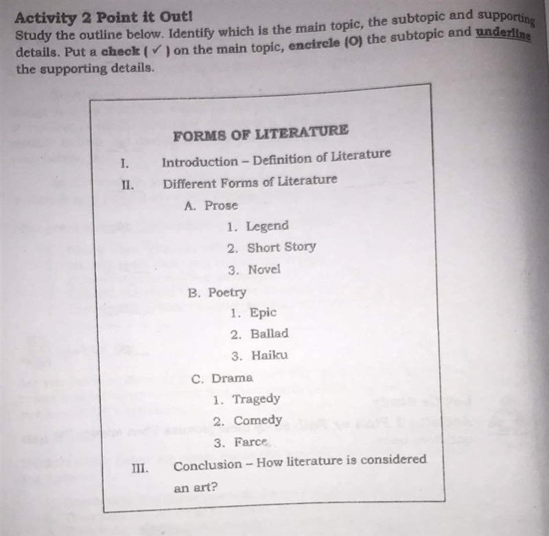 Read the instruction first and then answer the l, ll, and lll. help SHS11.​-example-1