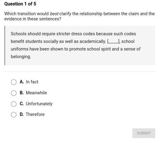 Help me 80 points which transition would best clarify the relationship between the-example-1