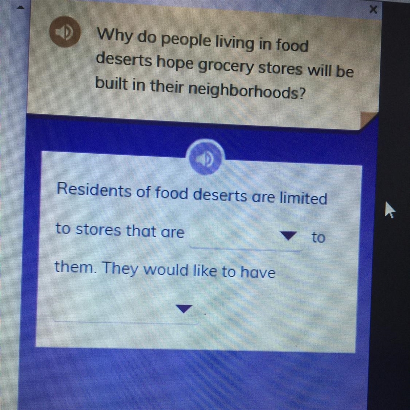 Why do people living in fooddeserts hope grocery stores will be built in their neighborhoods-example-1