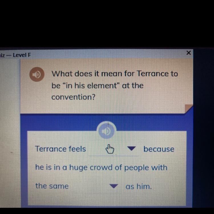 Terrance feels-patient or please d or panicked because he is in a huge crowd of people-example-1