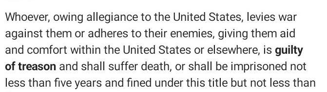 What is the punishment for someone convicted of treason? Describe it.-example-1