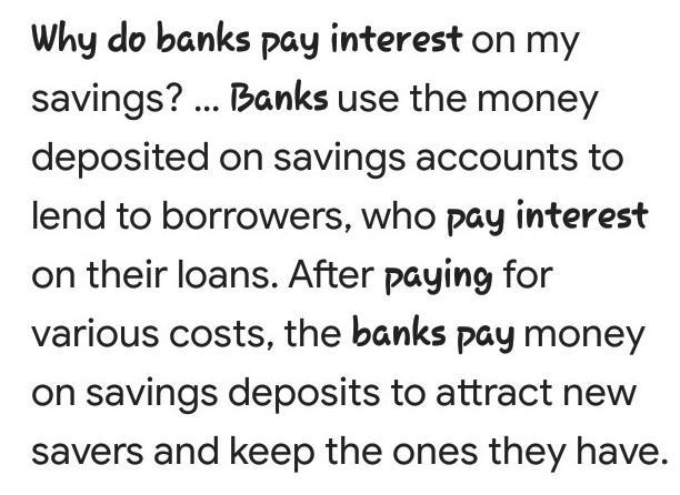 Why do banks pay interest?-example-1