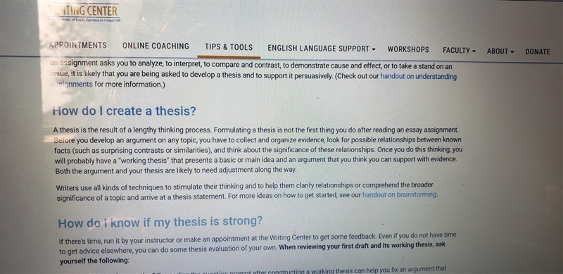 QUESTION 3 Which of these is a question used to develop a thesis statement? a. What-example-1