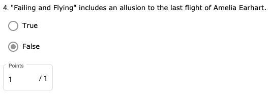 Failing and Flying" begins with an allusion to the last flight of Amelia Earhart-example-1