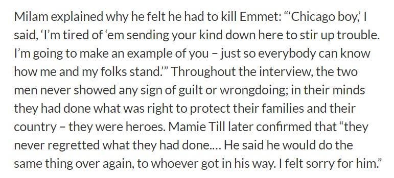 How does paragraph 13 contribute to the author's explanation of why Emmet Till was-example-2